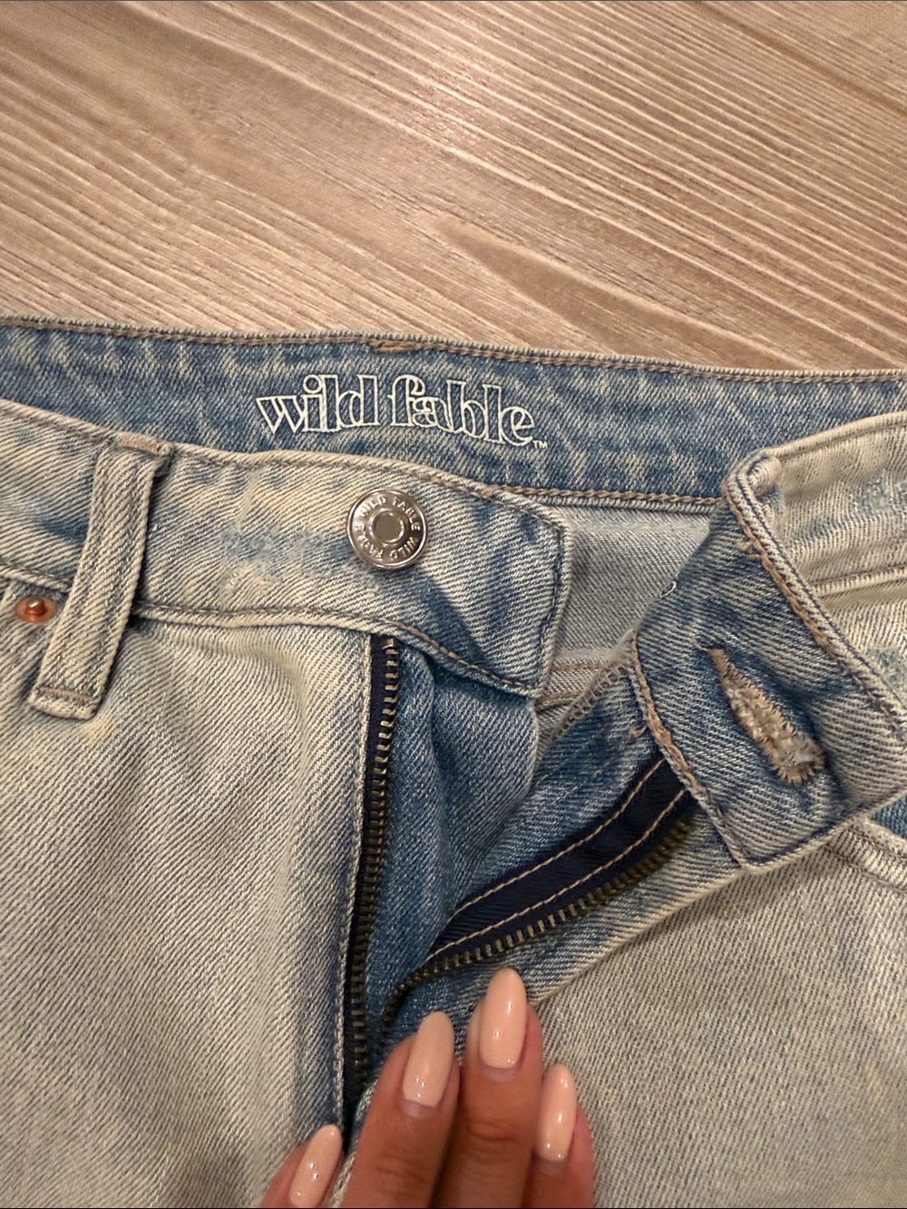 Wild Fable High Rise Distressed Mom Jeans - Picture 8 of 12